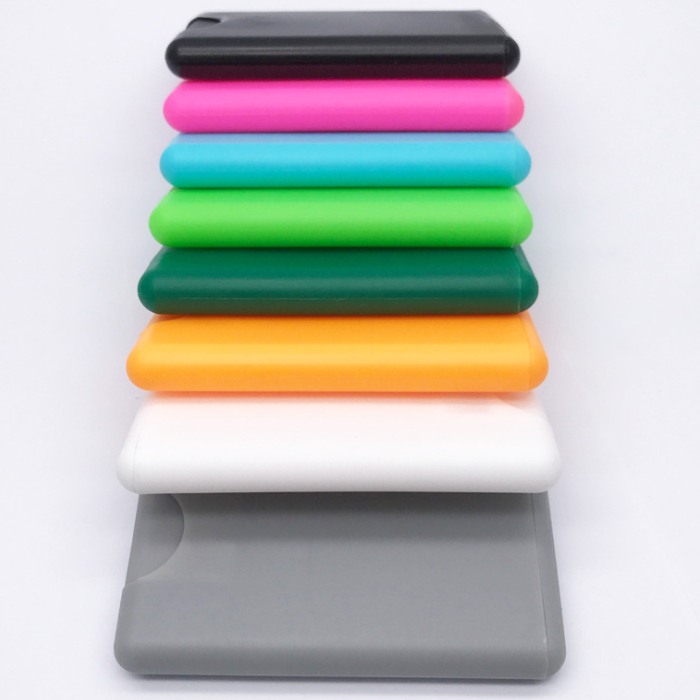 Pocket sized pp plastic perfume spray bottle empty 20ml square shape credit card perfume bottles