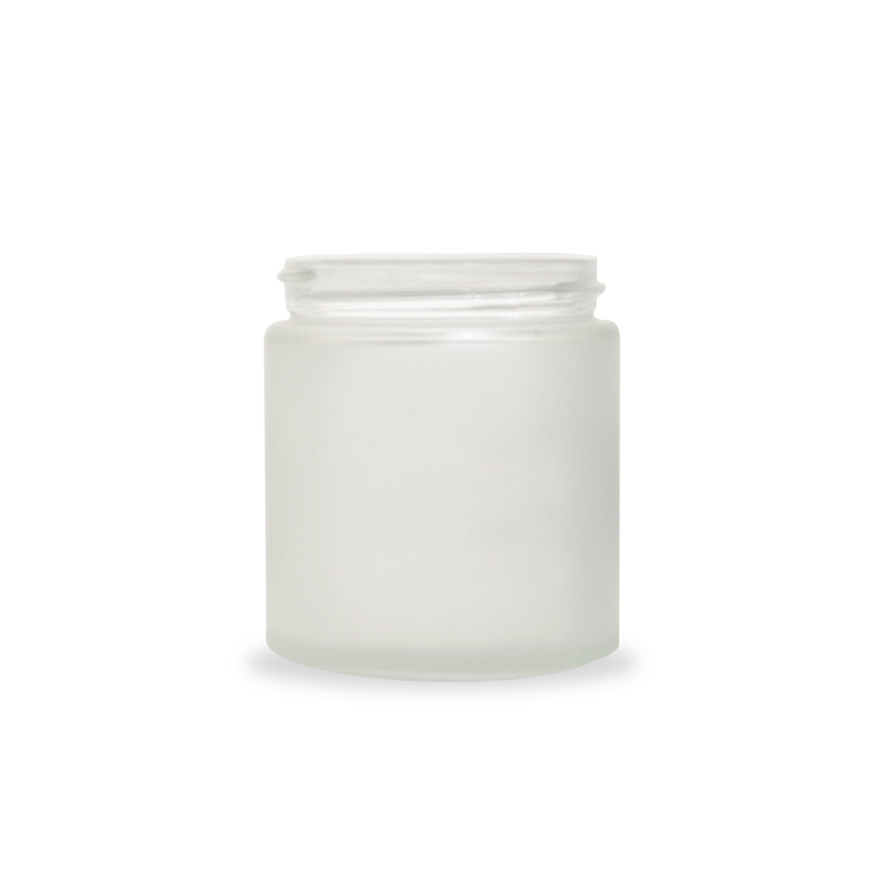 Popular 120g frosted Glass cream jar with gold cap For skin care cream