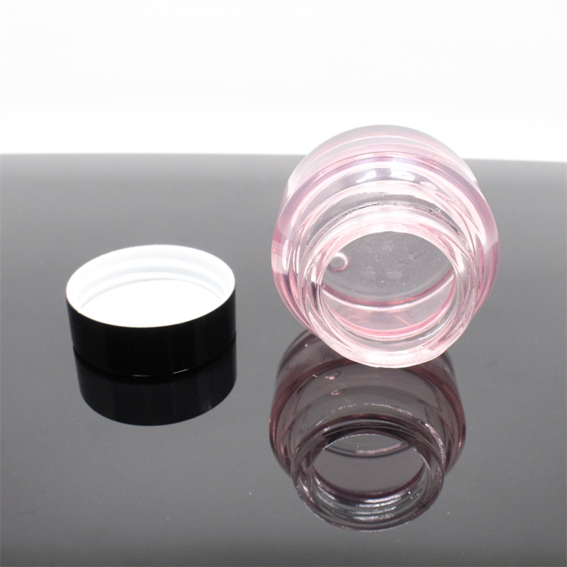 Popular 15g 30g 50g Amber Cosmetic Cream Slanted Oblique Shoulder Empty Glass Jar envase cosmetico vidrio