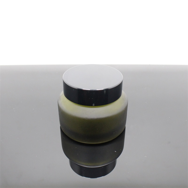 Popular 15g 30g 50g Amber Cosmetic Cream Slanted Oblique Shoulder Empty Glass Jar envase cosmetico vidrio