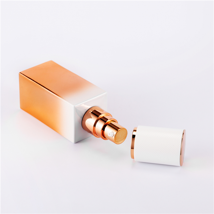 Popular 30g 50g 40ml 100ml 120ml Rose Gold Pump Bottle Glass Cosmetic Bottles