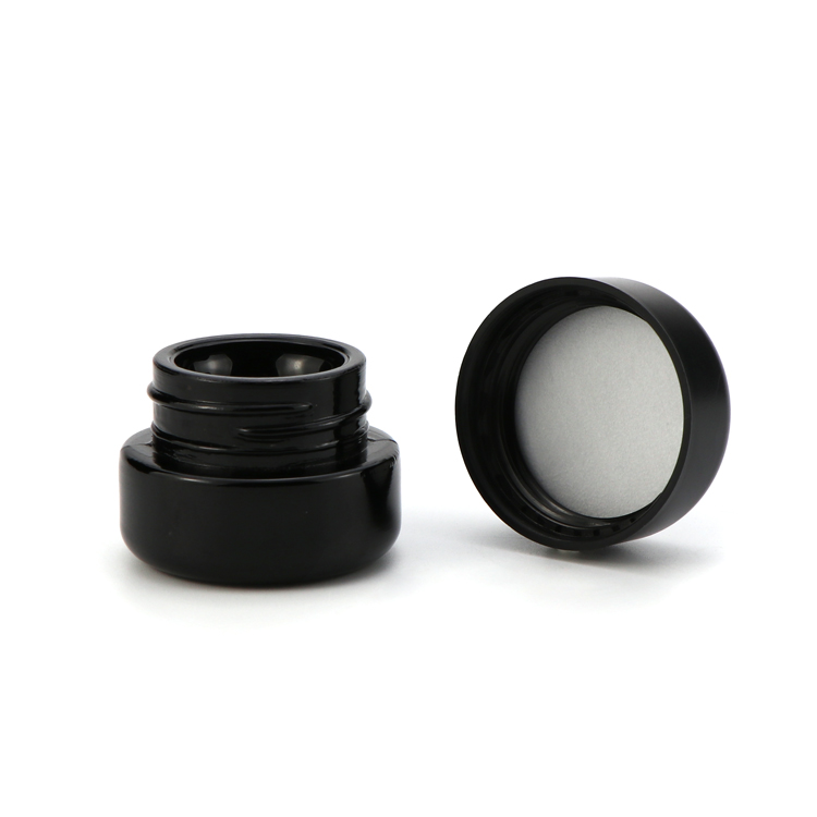 Popular 3ML 5ML 7ML 9ML Glass CRC Concentrate Container Child Proof Jar With Resistant Lid