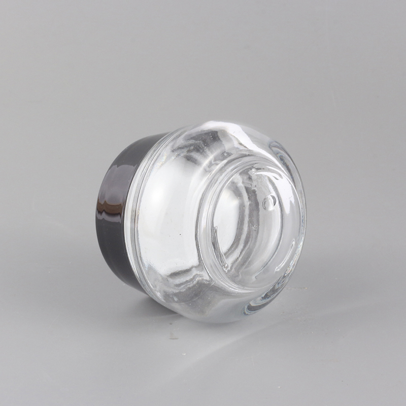 Popular 50G Clear Anti Wrinkles Face Eye Cream Packaging Glass Jar