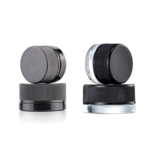 Popular 5ML 7ML 9ML Glass CRC Concentrate Container Child Proof Jar