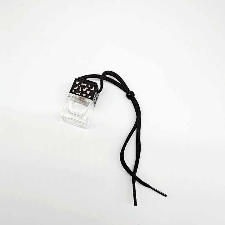 Popular 5ml Square Shape car hanging Empty perfume car diffuser car perfume bottle