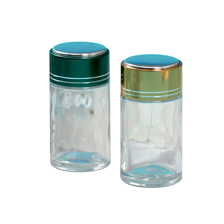 Popular And New Style 100Ml Capsule Pill Clear Glass Bottles for Hair Capsules