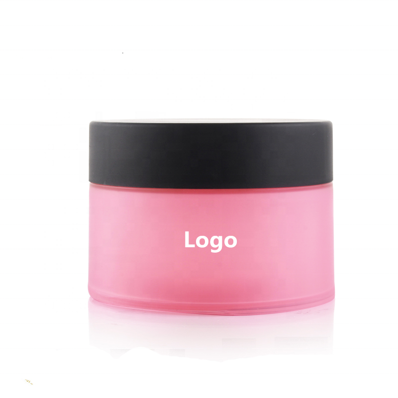 Popular Black cream 4oz plastic jar with screw cap and inner lining