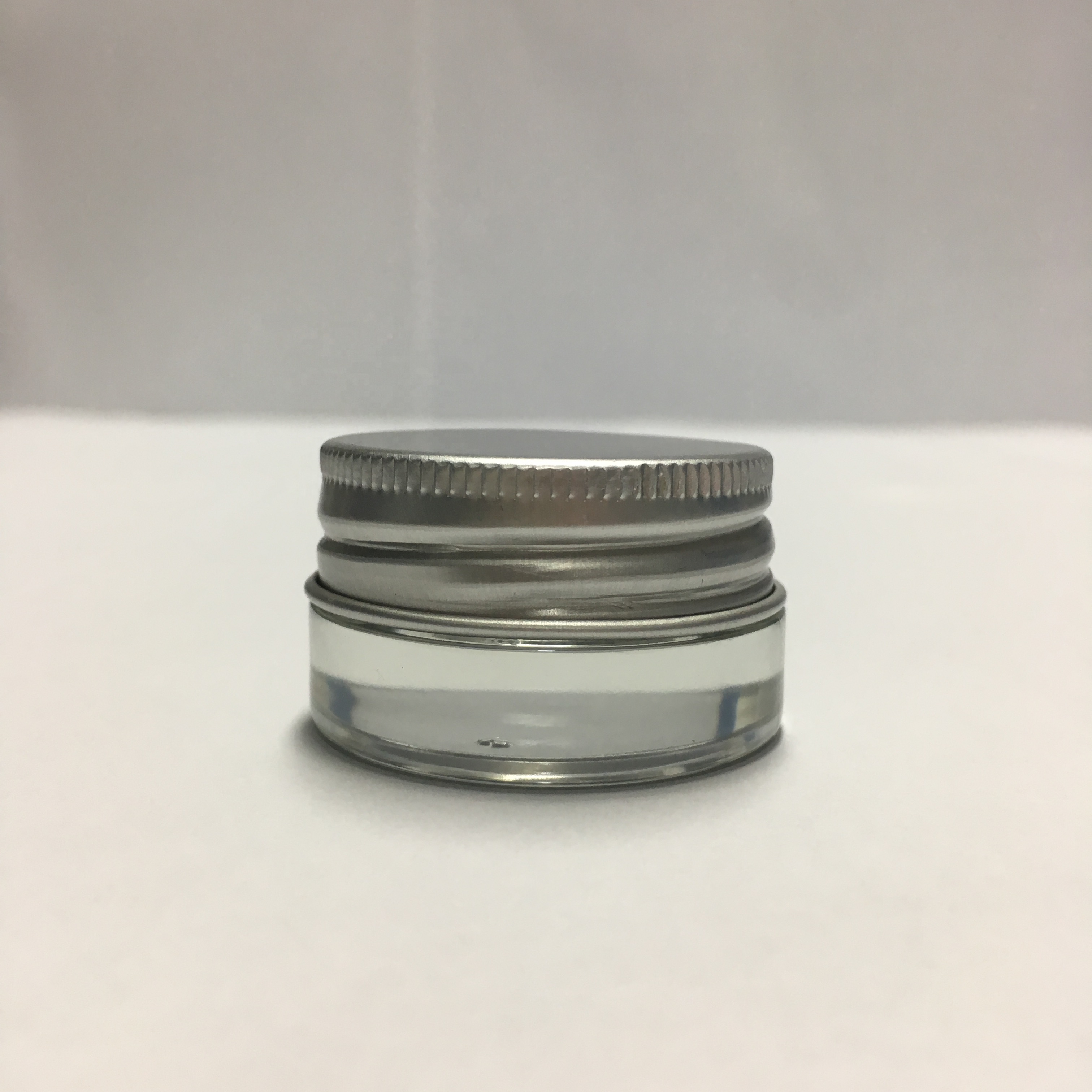 Popular Clear Glass Mini 5ml 6ml 7ml Skin Care Lotion Eye Cream Glass Jars with aluminum metal cap