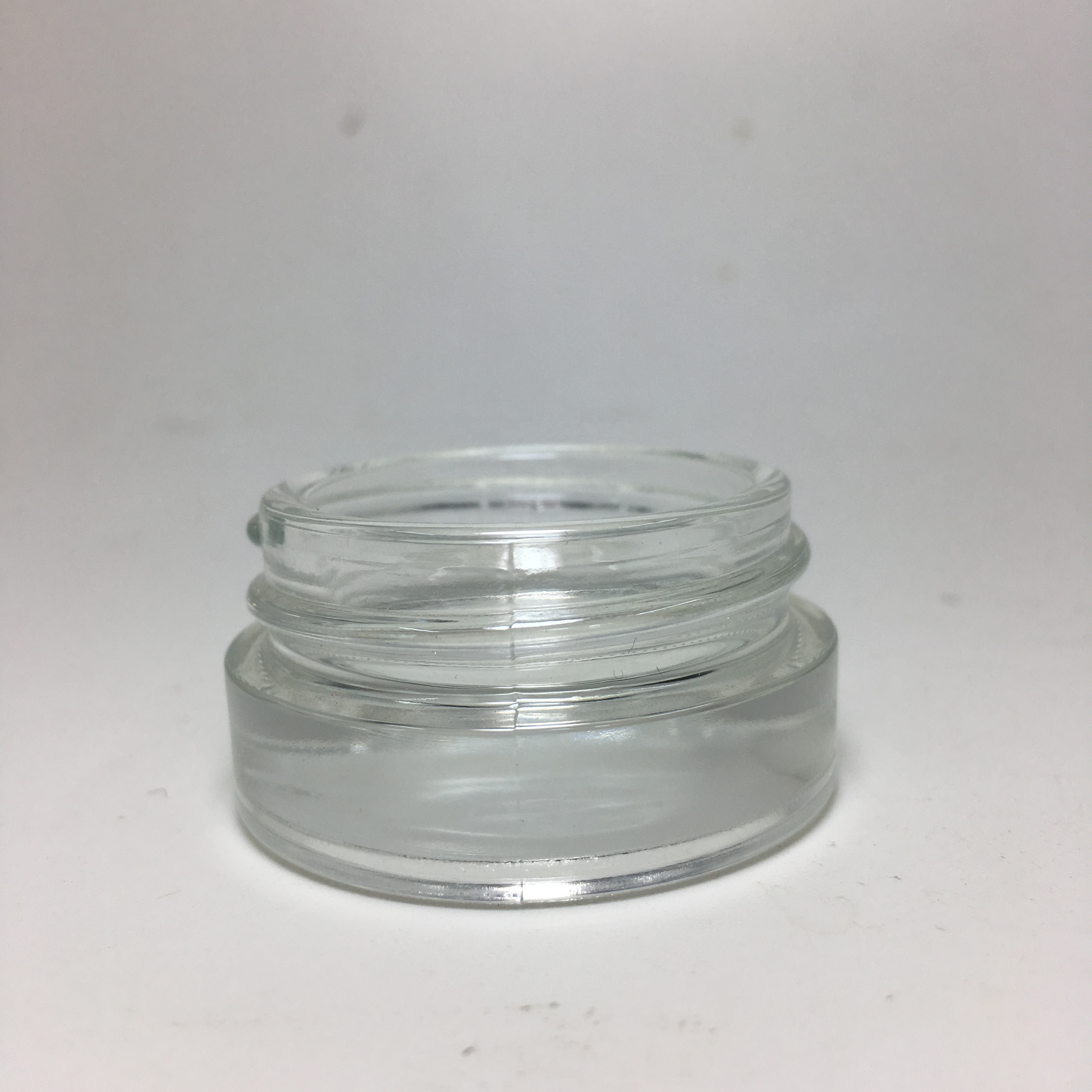 Popular Clear Glass Mini 5ml 6ml 7ml Skin Care Lotion Eye Cream Glass Jars with aluminum metal cap
