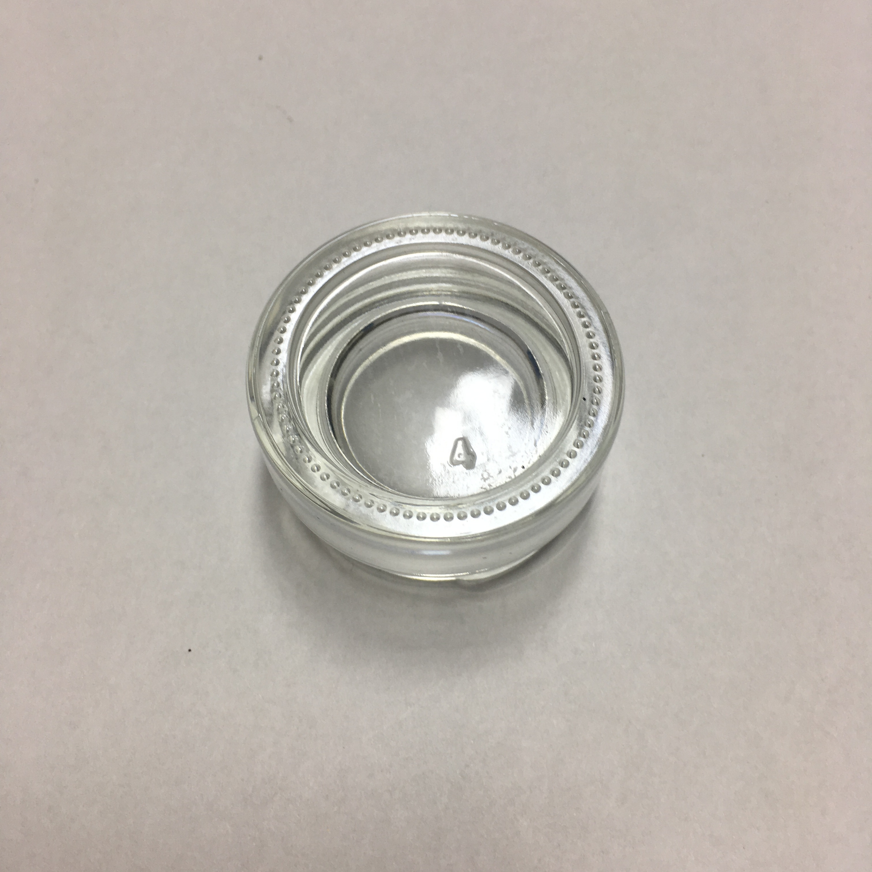 Popular Clear Glass Mini 5ml 6ml 7ml Skin Care Lotion Eye Cream Glass Jars with aluminum metal cap