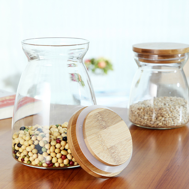 Popular Europe and AmericaT type high borosilicate glass storage jar