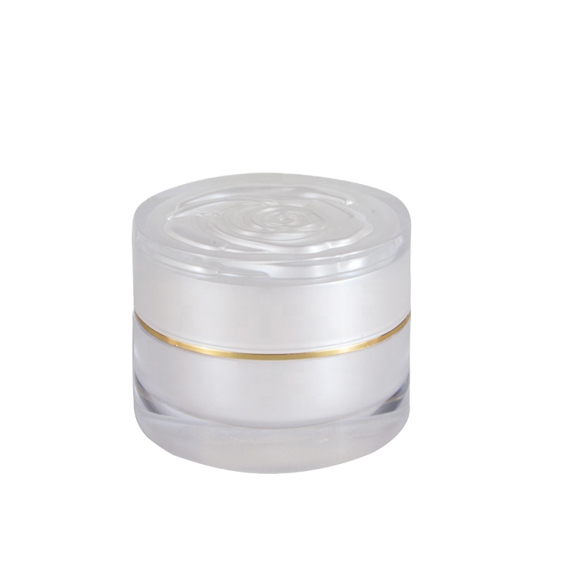 Popular attractive private label custom logo 10g 15g 30g 50g acrylic plastic cosmetic jars for skin cream