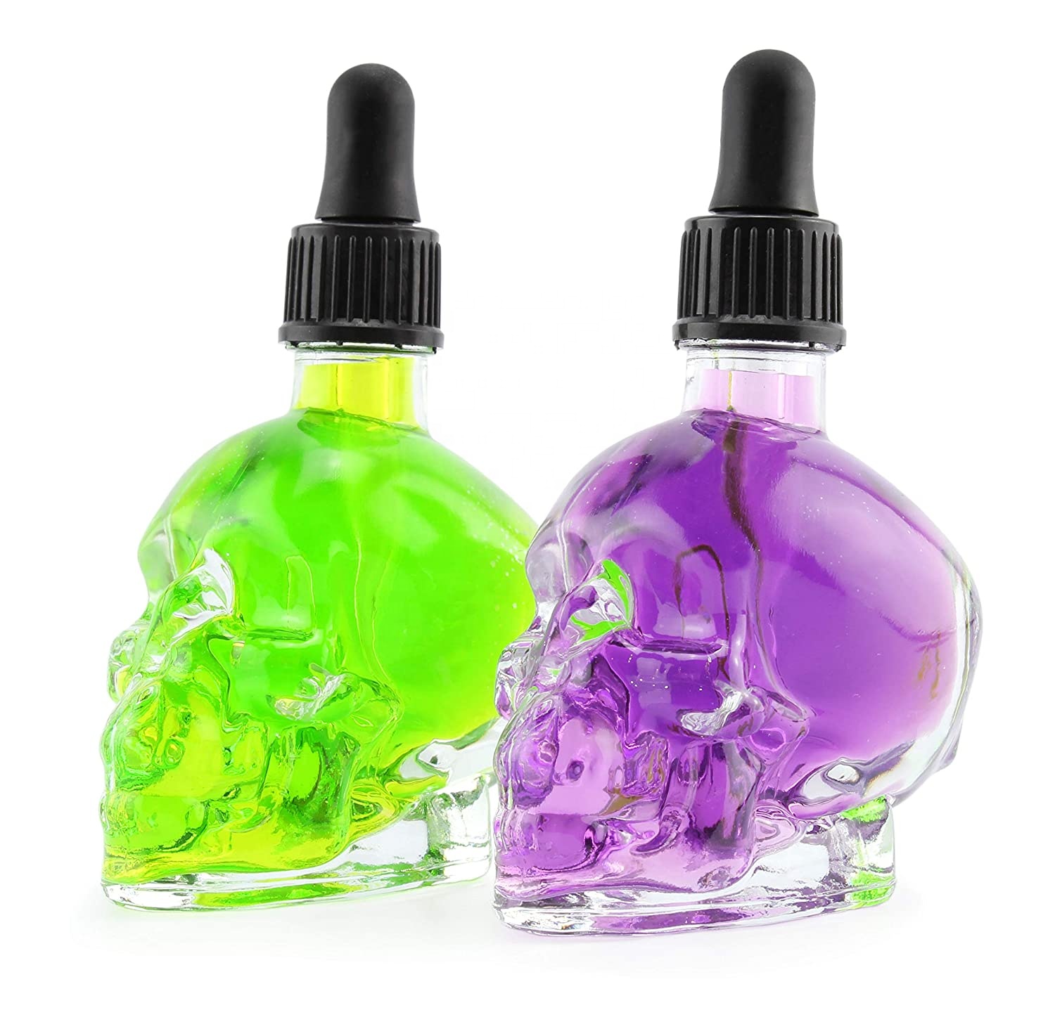 Popular clear 120ml 60ml 30 ml skull vape bottle skull glass dropper bottle
