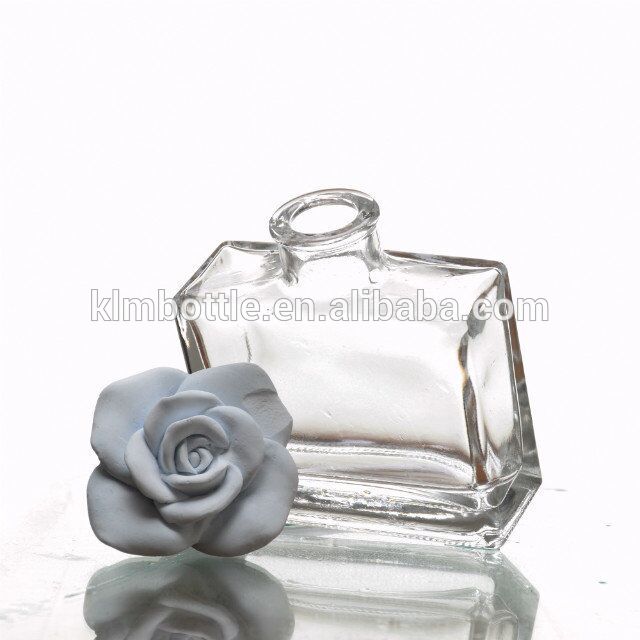 Popular empty 100ml rectangle aroma reed diffuser bottles with corks