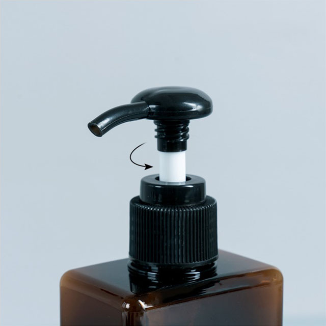 Popular empty lotion cosmetic plastic bottle with black cap for shampoo