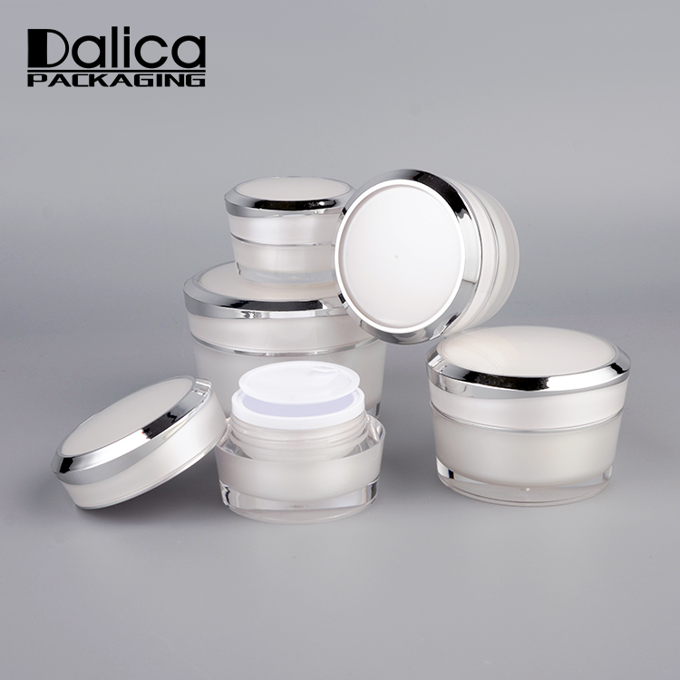 Popular empty plastic custom 5g 10g small cosmetic jar