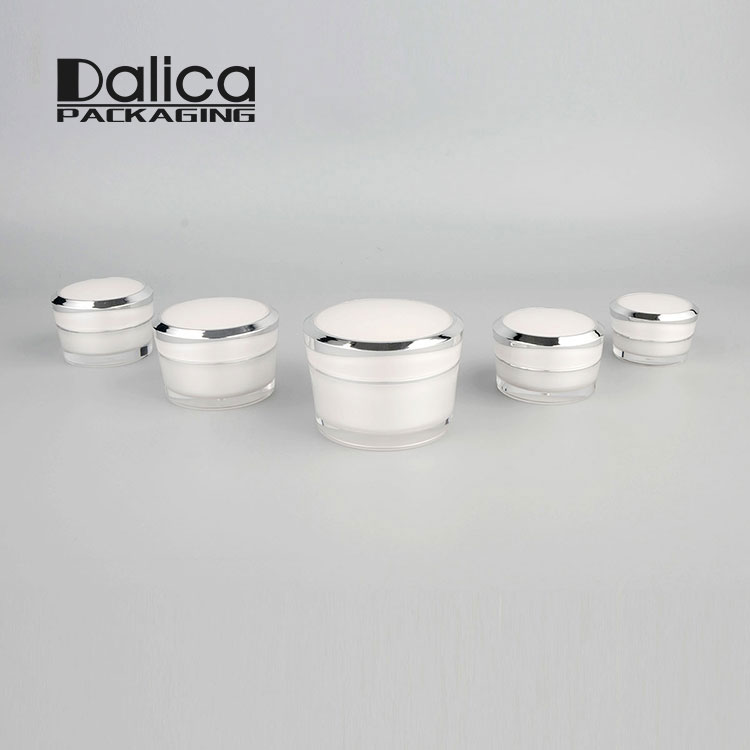 Popular empty plastic custom 5g 10g small cosmetic jar
