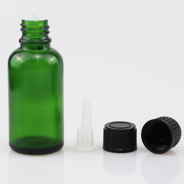 Popular essential oil bottle clear glass bottle with screw cap