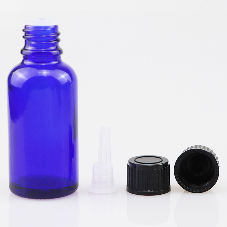 Popular essential oil bottle clear glass bottle with screw cap