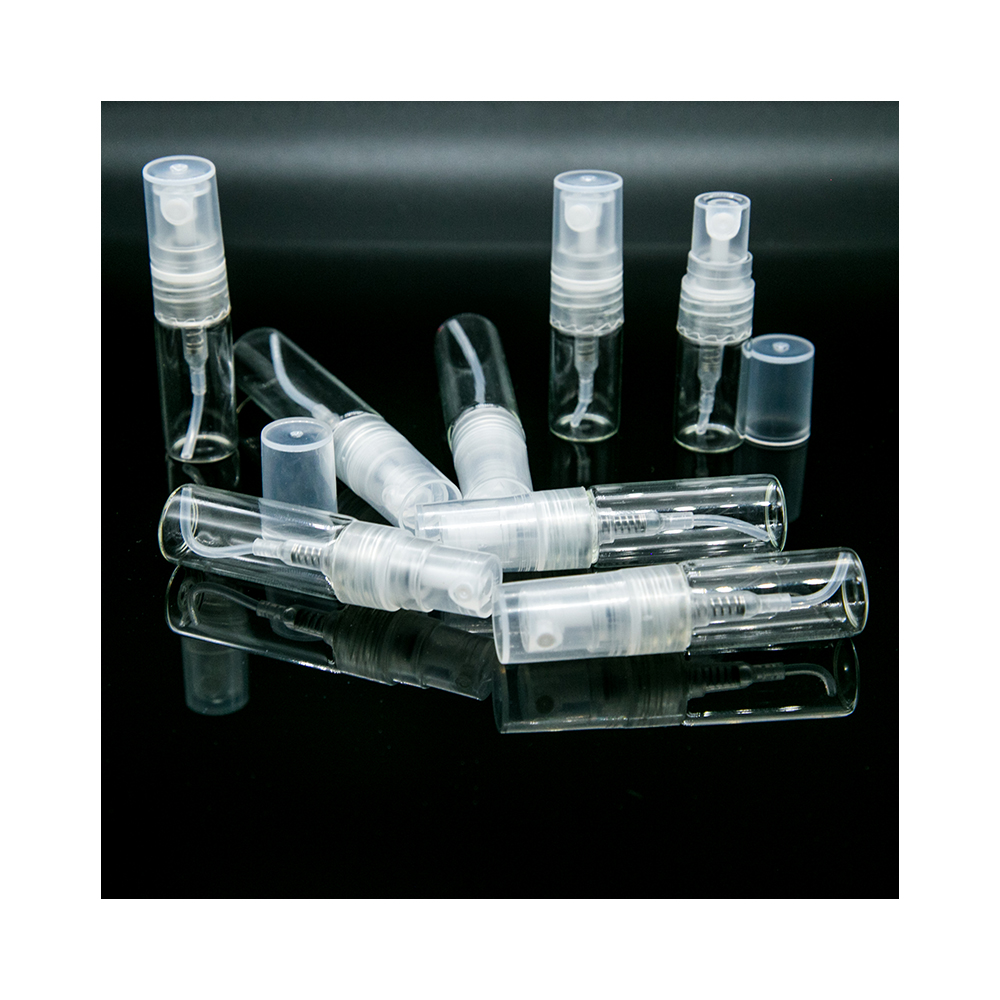 Popular fashion 2ml 3ml 5ml perfume sample plastic spray sub-bottle