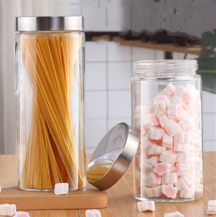 Popular large borosilicate luxury 10 oz glass jar and bottle with lid mason jars 8 oz 4oz 16oz with airtight lid