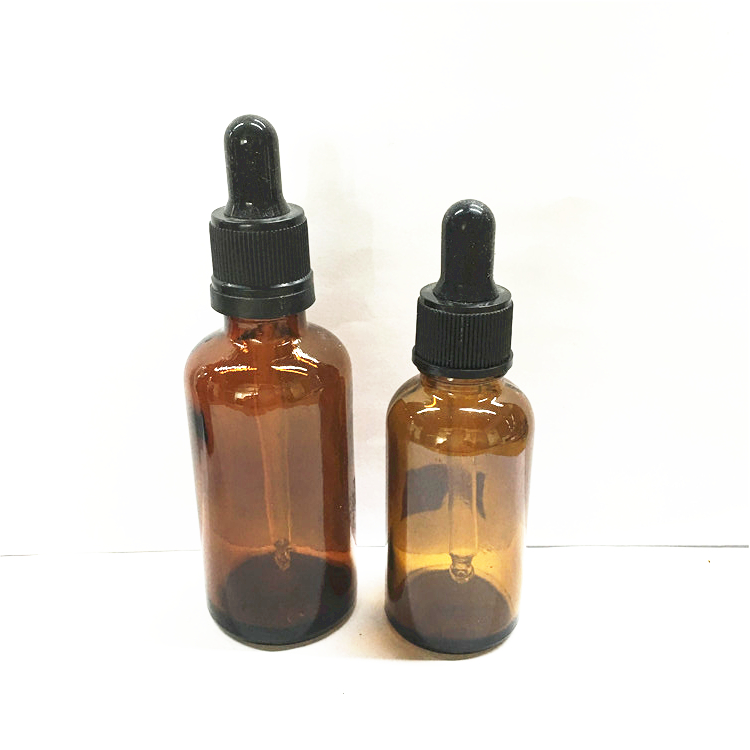 Popular medical glass dropper bottle amber with glass dropper 10ml 30ml 50ml 100ml