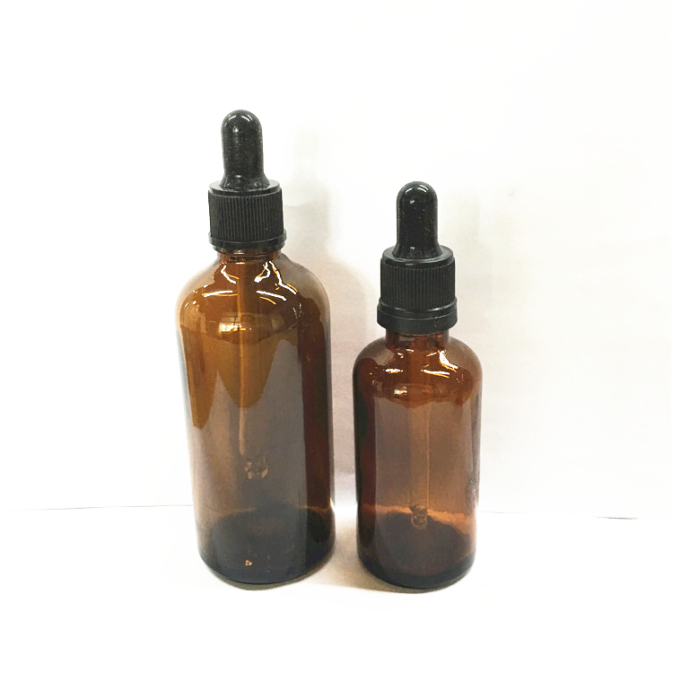 Popular medical glass dropper bottle amber with glass dropper 10ml 30ml 50ml 100ml
