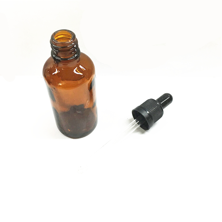 Popular medical glass dropper bottle amber with glass dropper 10ml 30ml 50ml 100ml