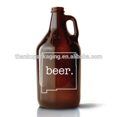 Popular pressurized 2l growler glass beer