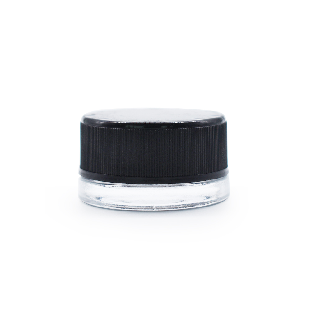 Popular products empty cream jar with plastic black lids 30g 50g skin care cream jar
