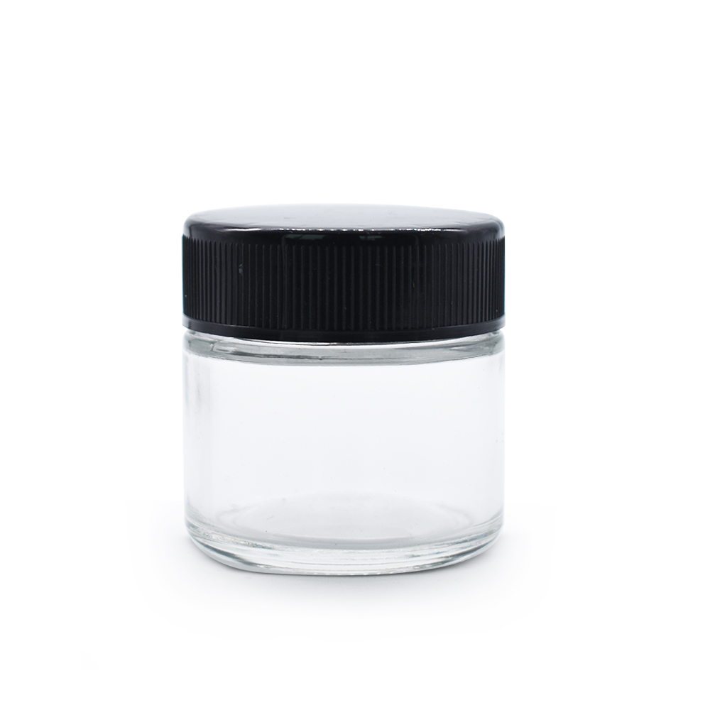 Popular products glass bottles and jars cosmetic package clear glass jars with lids