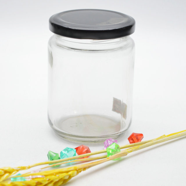 Popular round  Glass Honey Jar with all kinds of different square