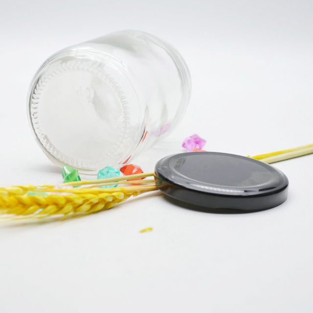Popular round Glass Honey Jar with all kinds of different square