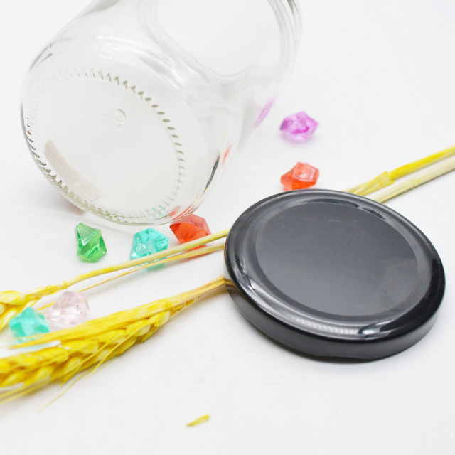 Popular round Glass Honey Jar with all kinds of different square