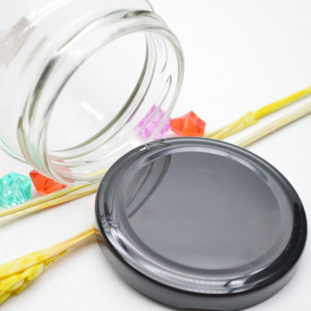 Popular round Glass Honey Jar with all kinds of different square