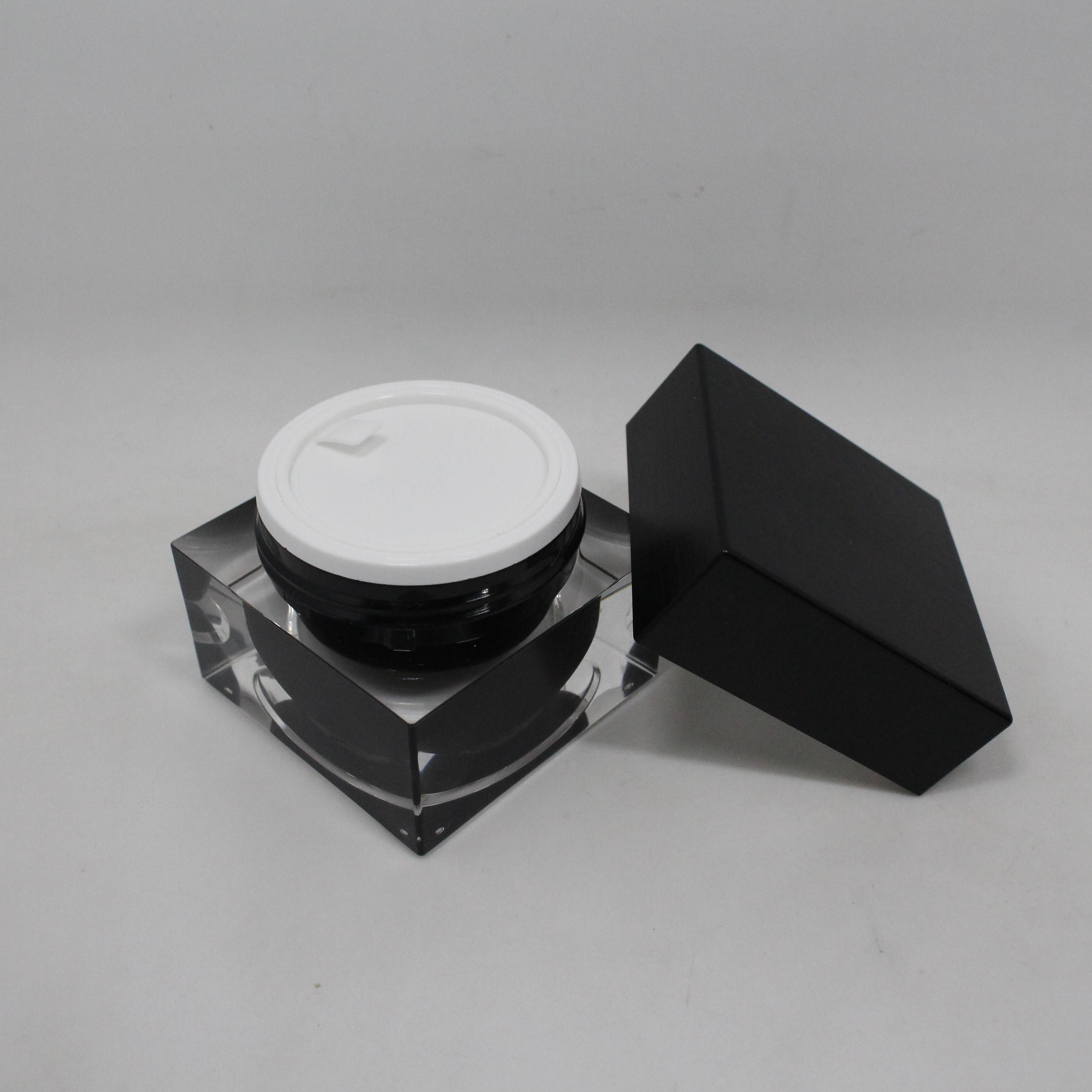 Popular round acrylic jar cosmetic cream jar 5ml 10ml 15ml 20ml 25ml 30ml 50ml