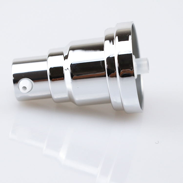 Popular shiny silver 15ml 30ml 50ml airless pump bottle for skincare packaging