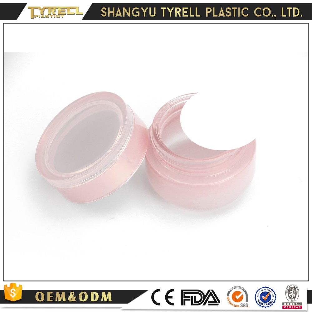 Popular style glass cosmetic containers skin care luxury cosmetic lotion bottle and cream jar set pink