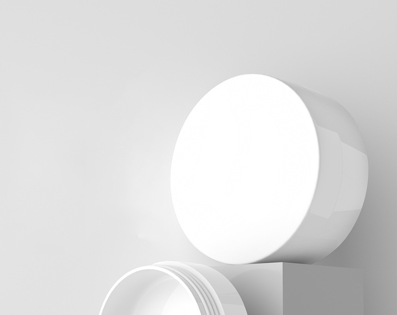 Popular style luxury white color 3g plastic cosmetic jar and bottle cosmetic packaging set for cream