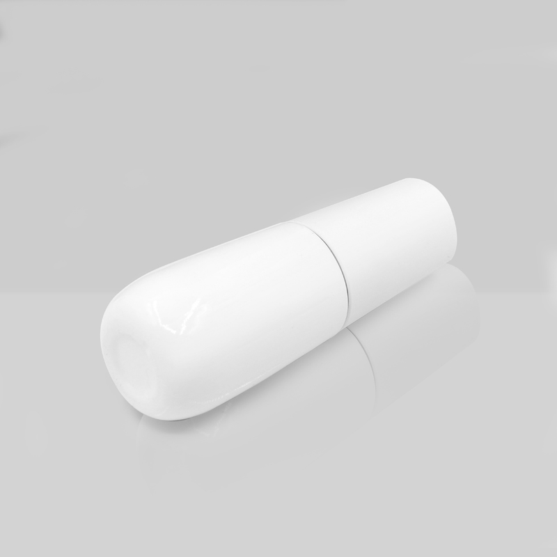 Porcelain white Cosmetic glass bottle for skincare lotion serum with Pump 40ml