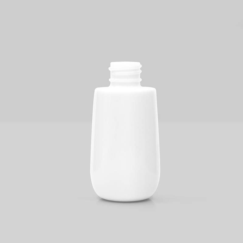 Porcelain white Cosmetic glass bottle for skincare lotion serum with Pump 40ml