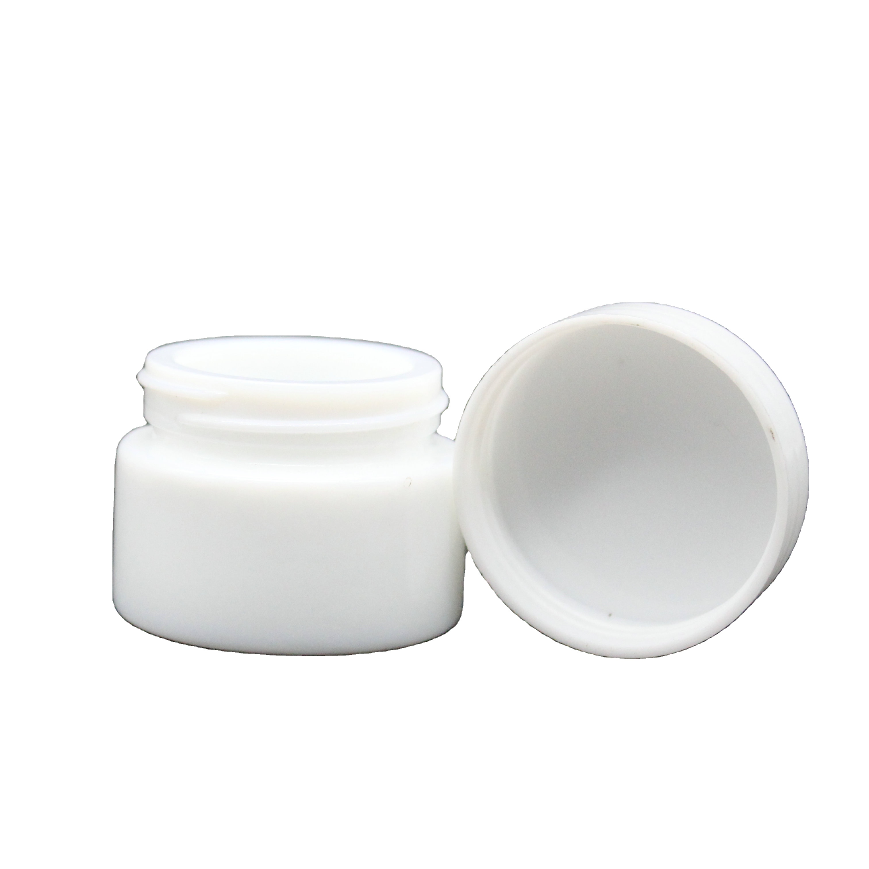 Porcelain white Cosmetic glass bottle for skincare