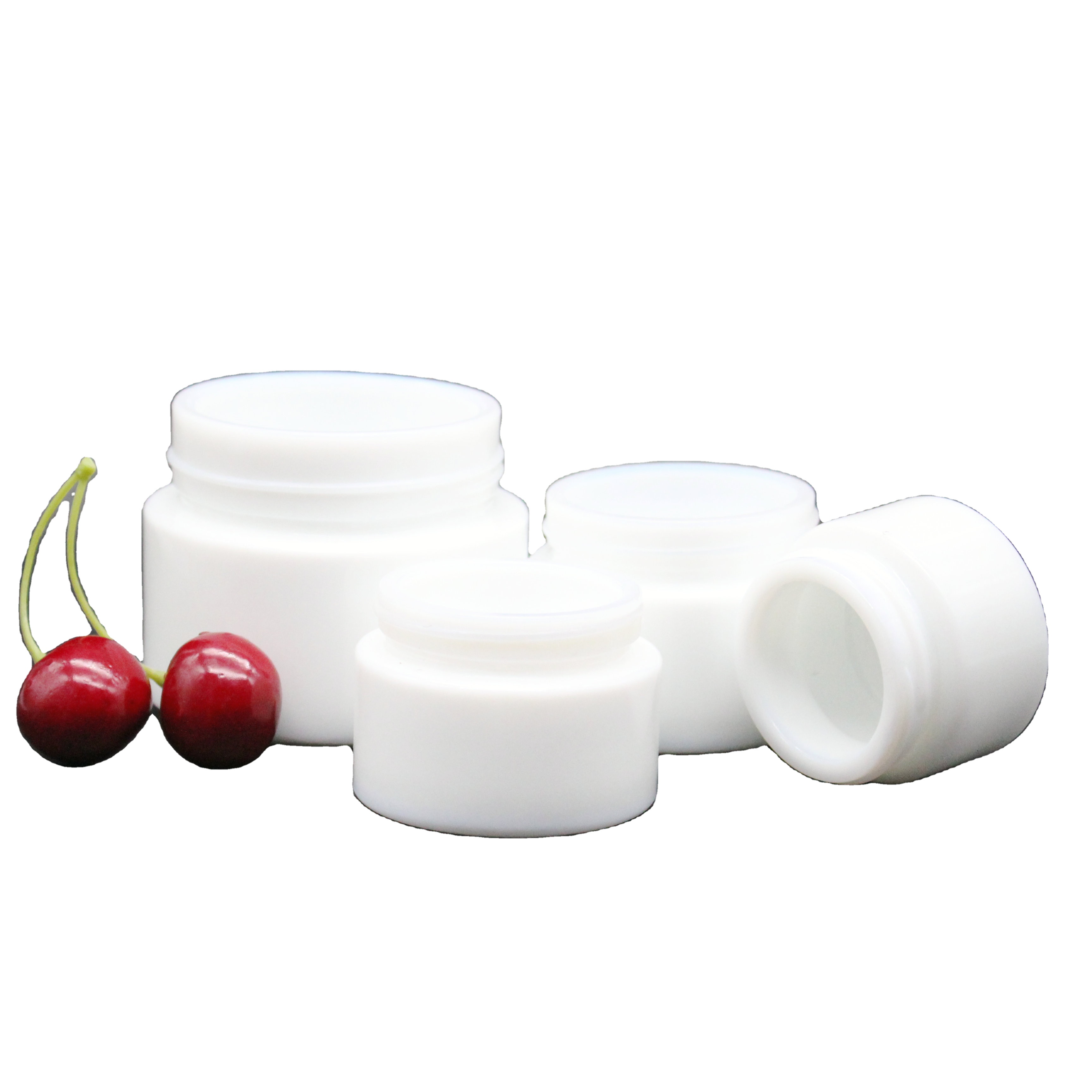 Porcelain white glass cream jar eye cream jar for skin care