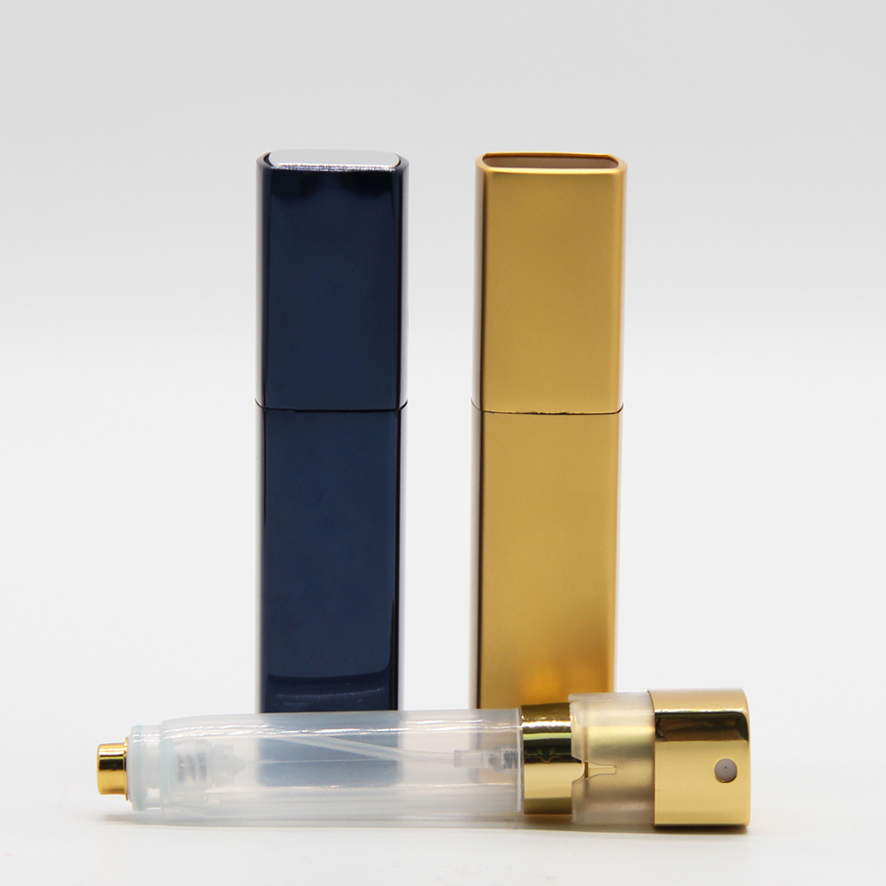 Portable 5ml 8ml refillable aluminium atomizer refillable lady mini travel-sized perfume bottle atomizer