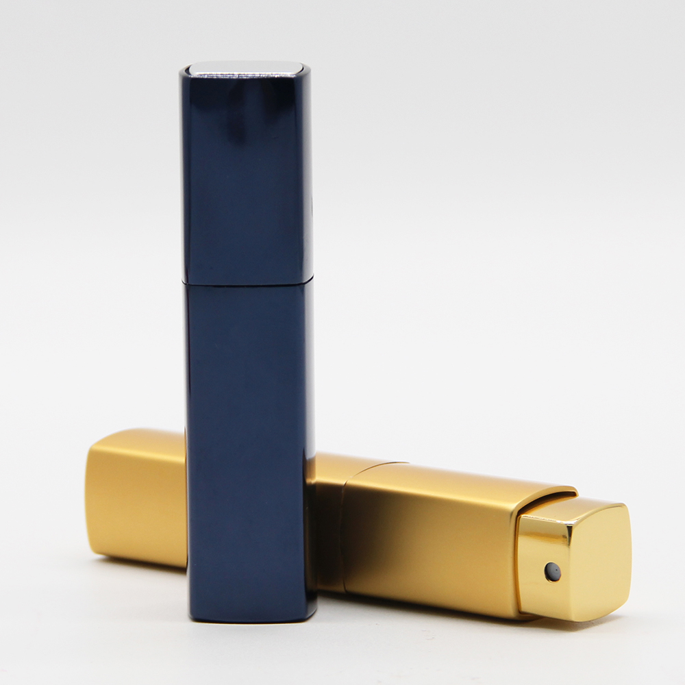 Portable 5ml 8ml refillable aluminium atomizer refillable lady mini travel-sized perfume bottle atomizer