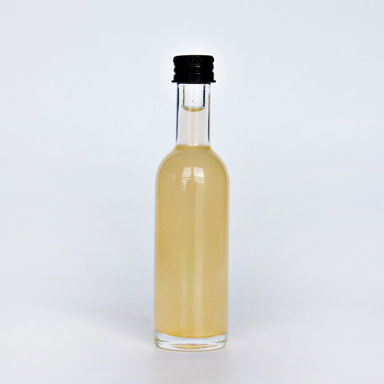 Portable Small Glass Bottle Wine Taste Bottle With Screw Metal Lids