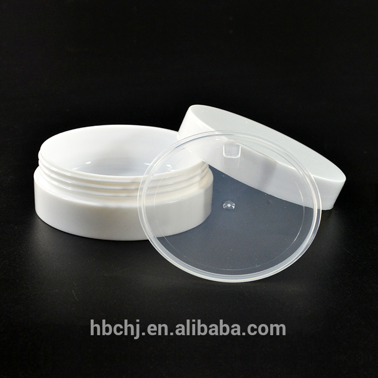Portable Travel Empty white Plastic Cream Jar 3g 5g 10g 30g 50g 100g
