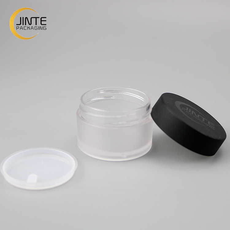 Portable and Lightweight Cosmetic Packaging PETG Frost Plastic Jar for Storing Creams Lotions 100ml