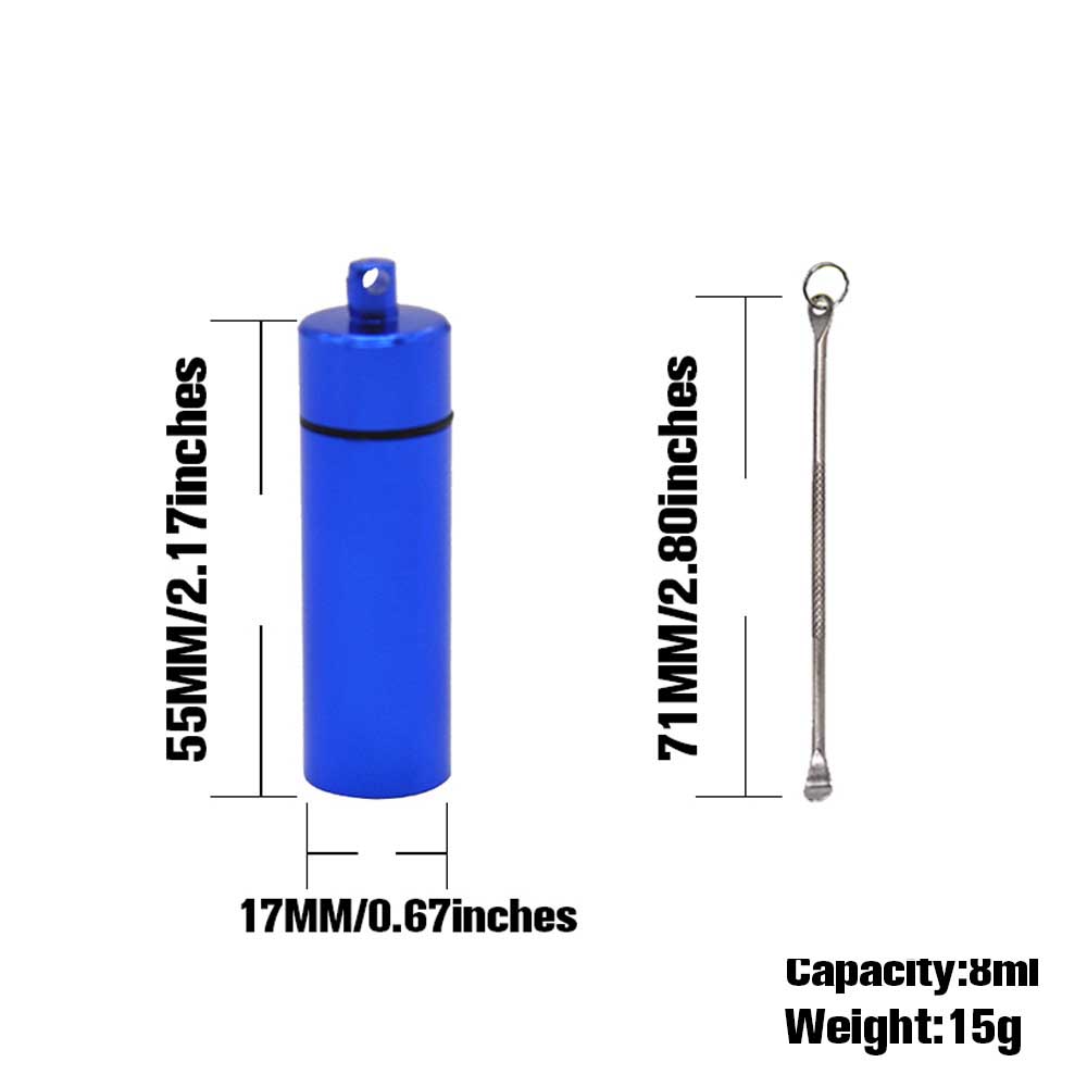 Portable metal Pill box with digger Smoking Tobacco Box Tobacco Tea Storage Container Mini Aluminium alloy cans