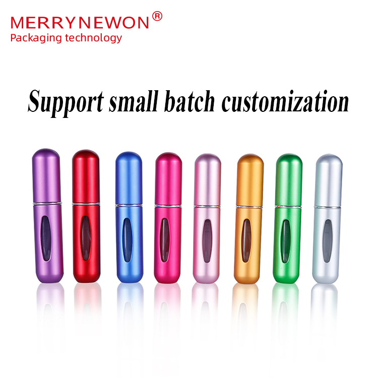 Portable mini rechargeable ladies 5ml perfume spray bottle Chinese manufacturers stock exquisite 8ml perfume tube